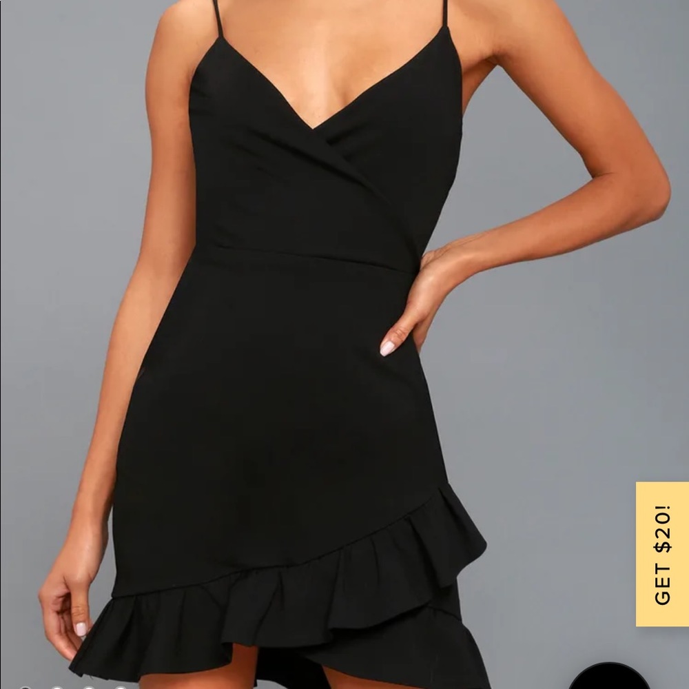 Black sealed with a kiss lulus dress